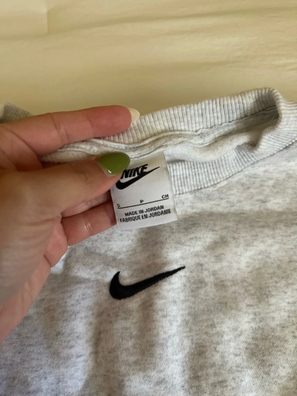 Nike Women’s Light Gray Phoenix Sweatshirt - Picture 2 of 2